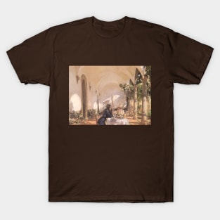 Breakfast in the Loggia by John Singer Sargent T-Shirt